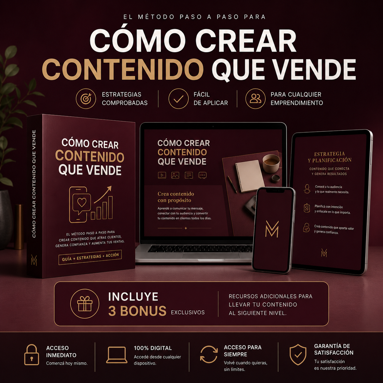 Cómo crear contenido que vende + 3 bonus
